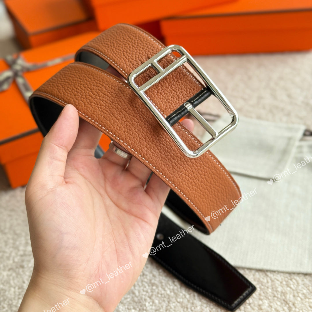 Elegant Needle Buckle Belt Business Style Men Belt Width 3.8cm Belt Geometric Buckle Strap Black Brown Belt Decorate Jeans Pants With Box