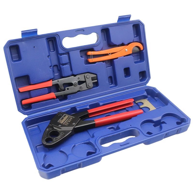 Combo Angle Head Pex Pipe Plumbing Crimping Tool FT-1234A
