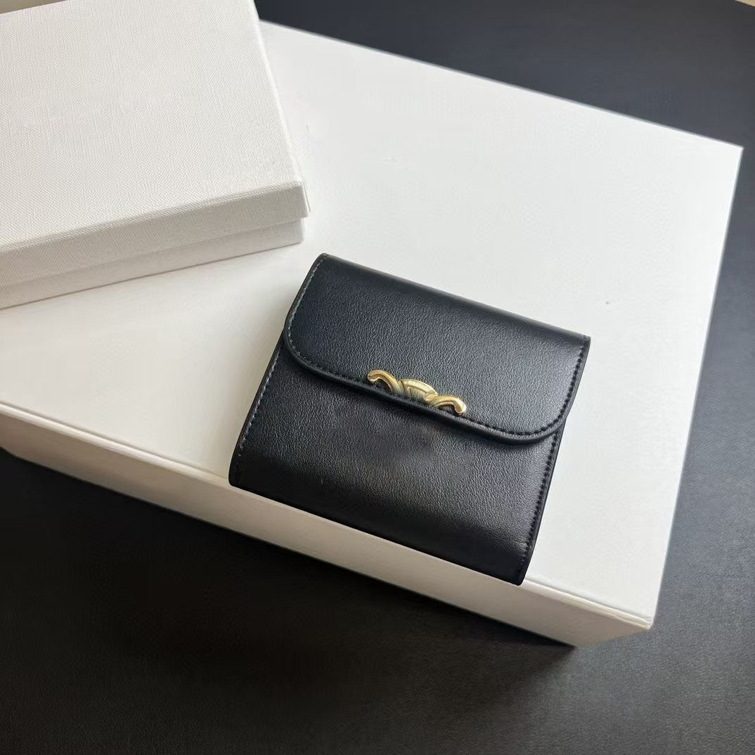 High Quality New Hot Sale Designer Wallet Coin Purse Cowhide Wallet Trifold Wallet Men Women Short Wallet Card Holders Designer Luxury Cardholder Wa