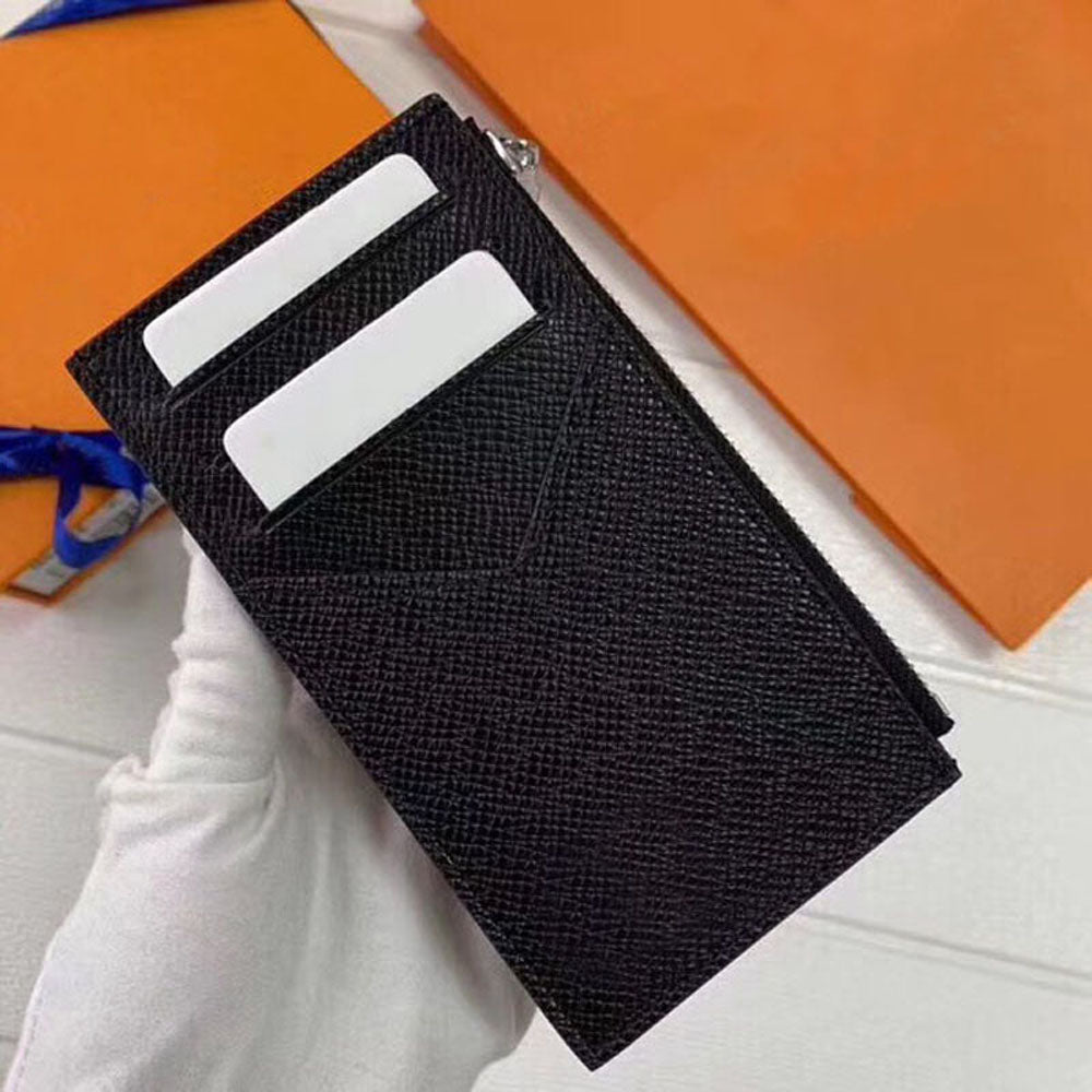 Luxury Designer Card Holder Men Wallets Fashion Zipped Coin Pocket Organiser Coins Cards Holders Women Zipper Slot Case Purse Multiple Zip Wallet Co
