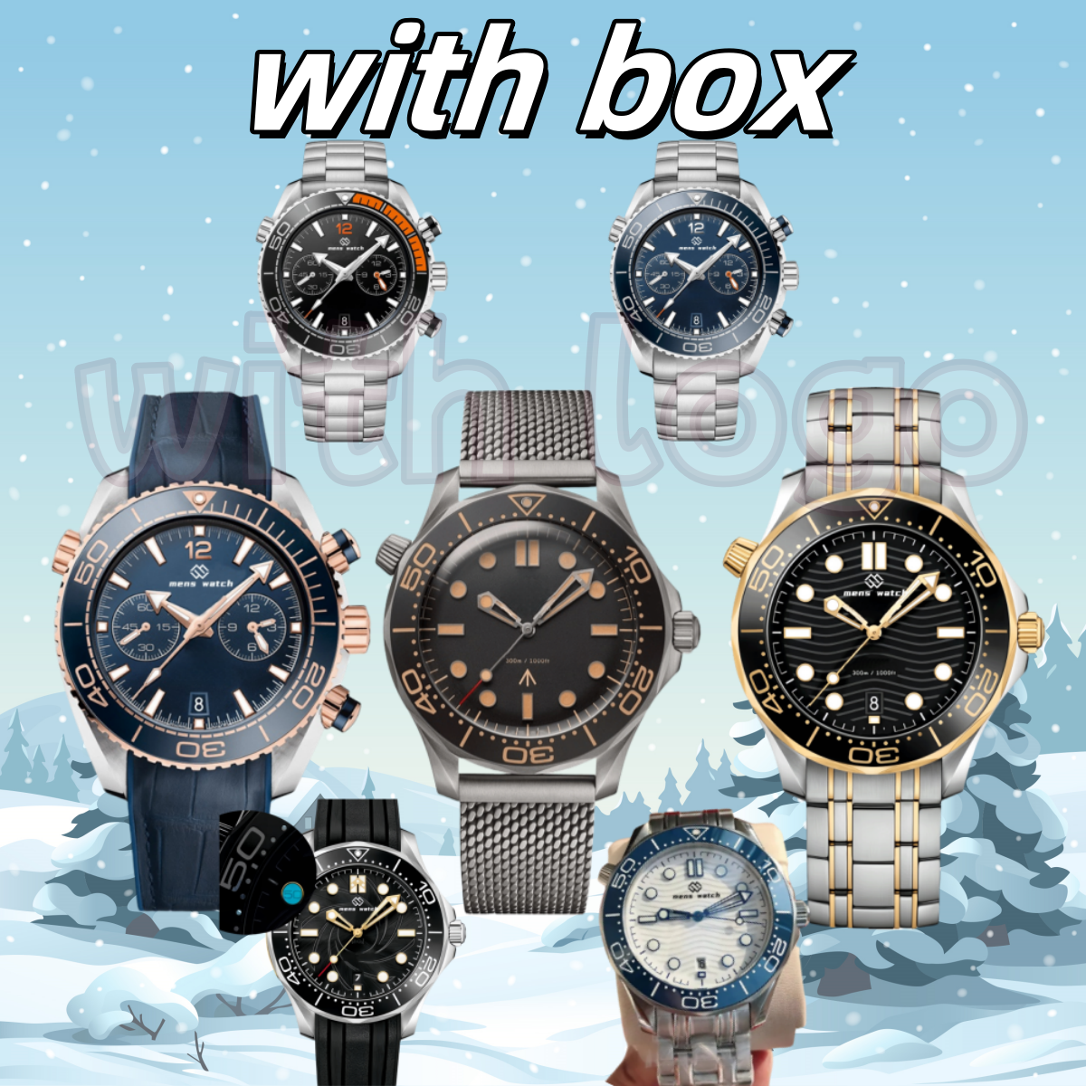 Limited edition men&#039;s watch-diving ocean timer stainless steel back cover waterproof sports style automatic watch