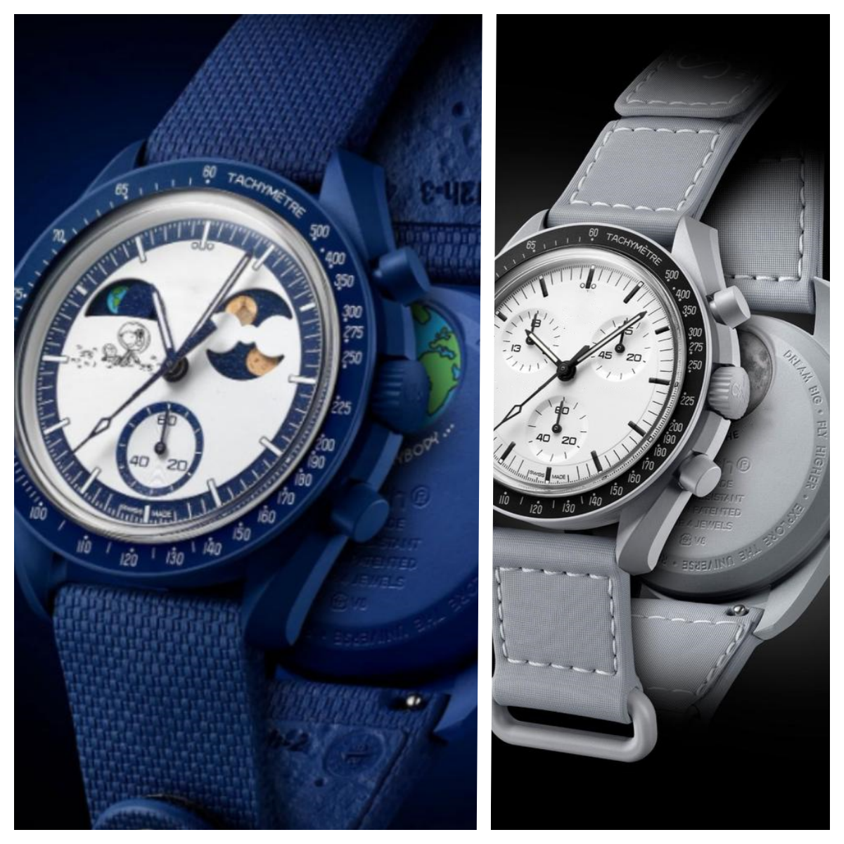 MISSION TO EARTH PHASE Moon Mens Watches High Quality Full Function Chronograph Designer Mission To Mercury 42mm Nylon Watches Quartz Clock Relogio