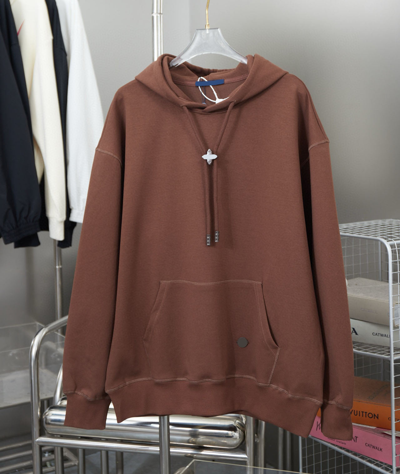 Men&#039;s Plus Size Hoodies & Sweatshirts in autumn - winter 2025acquard knitting machine e Custom jnlarged detail crew neck cotton 84g554t