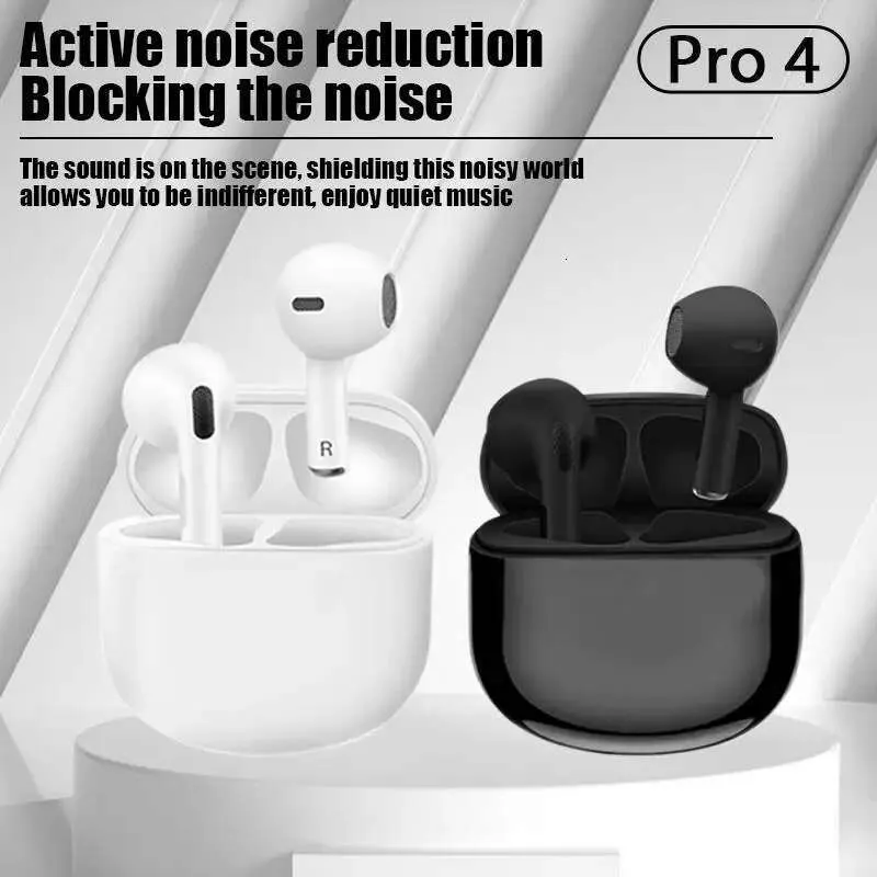 Pro4 TWS Bluetooth Earphone 9D Stereo Wireless Headphone In-Ear HiFi Earbud HandsFree Headset With Microphone For Xiaomi iPhone