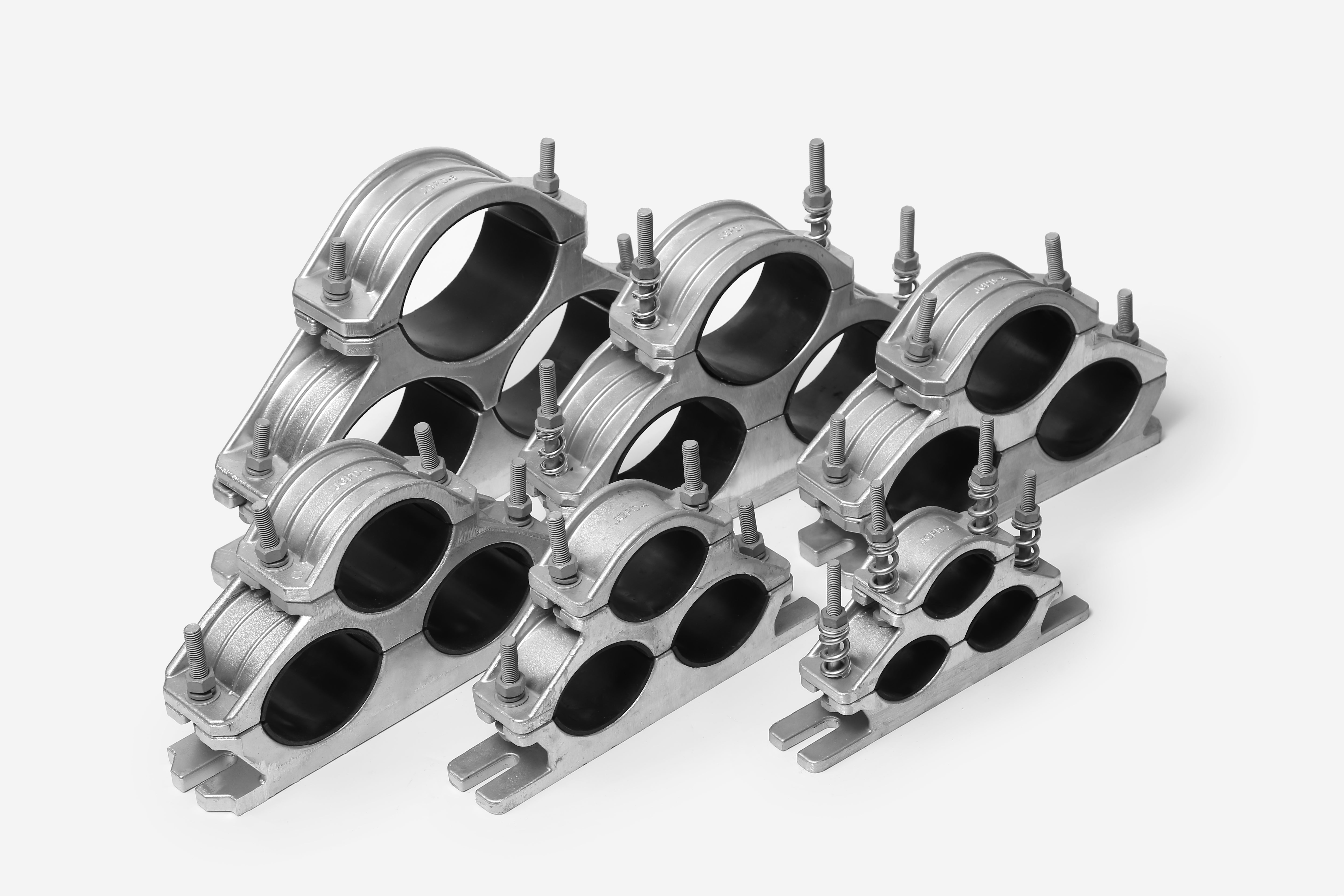 Durable Aluminum Allioy Cable Mounting Clamps - JGPD Series for Sturdy Electrical Cables Support