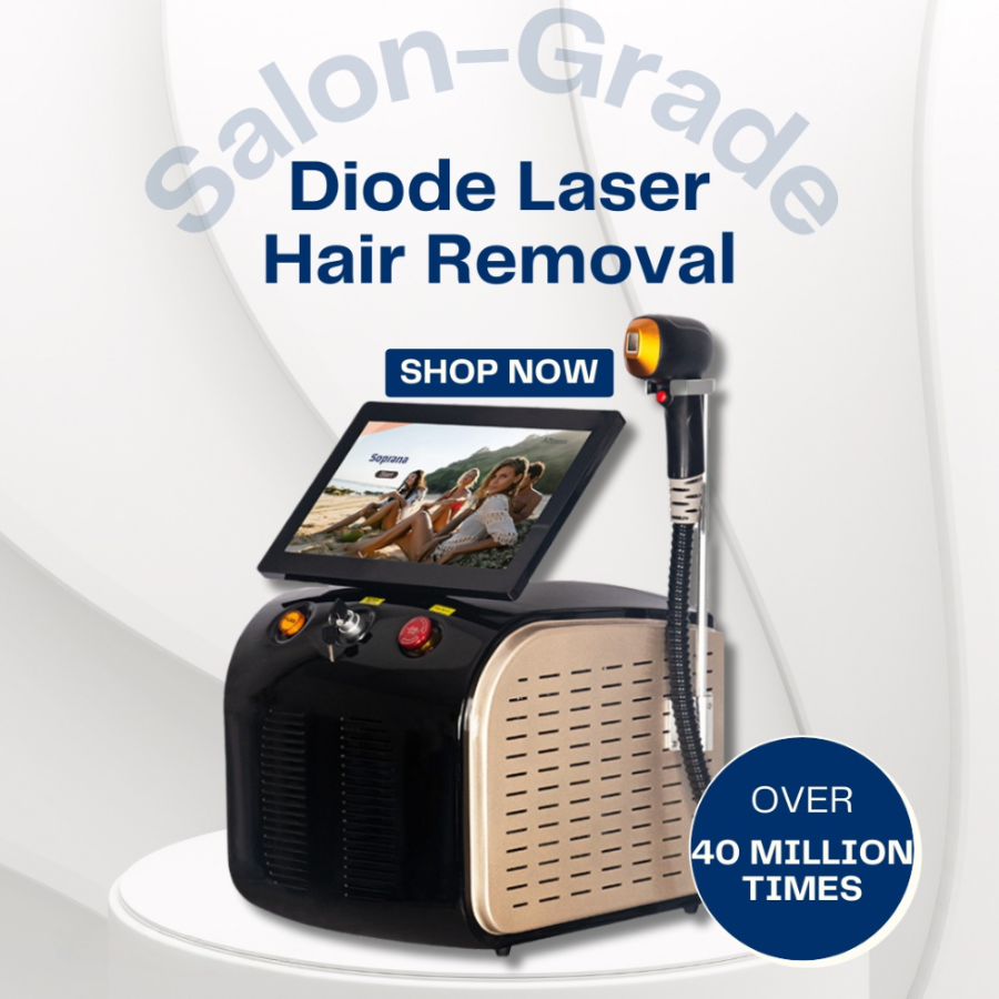 2025 New 3 wavelength Diode Laser Hair Removal Laser 808nm Machine Permanent painless hair removal Suitable for home and beauty salon