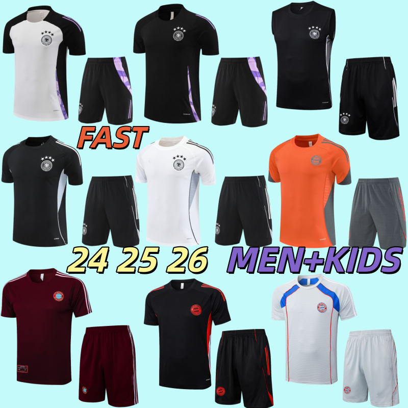 25 26 Germany football tracksuit 2025 2026 KANE football shirt training set tracksuit kit chandal men kids