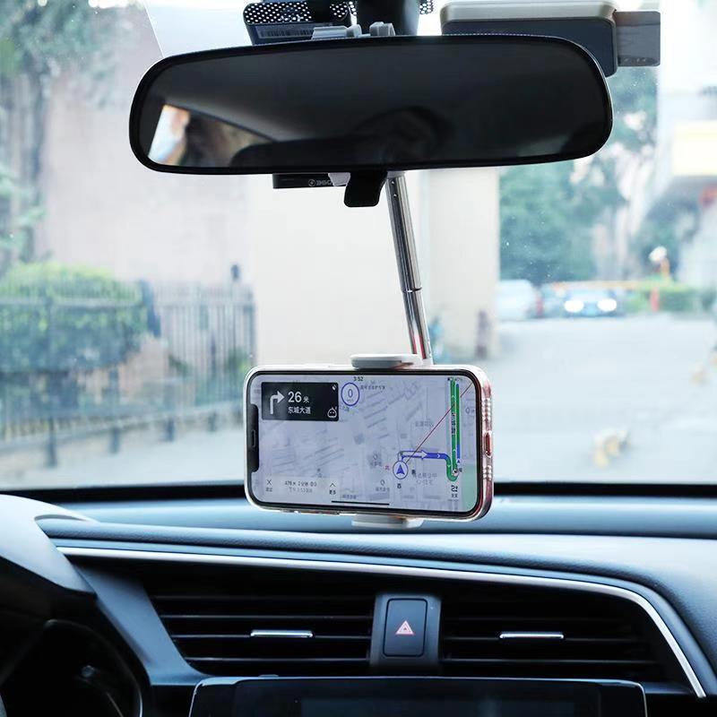 Car Phone Bracket Rearview Mirror Navigation Mobile phone Stand Car SmartPhone Holder Stand Adjustable Support