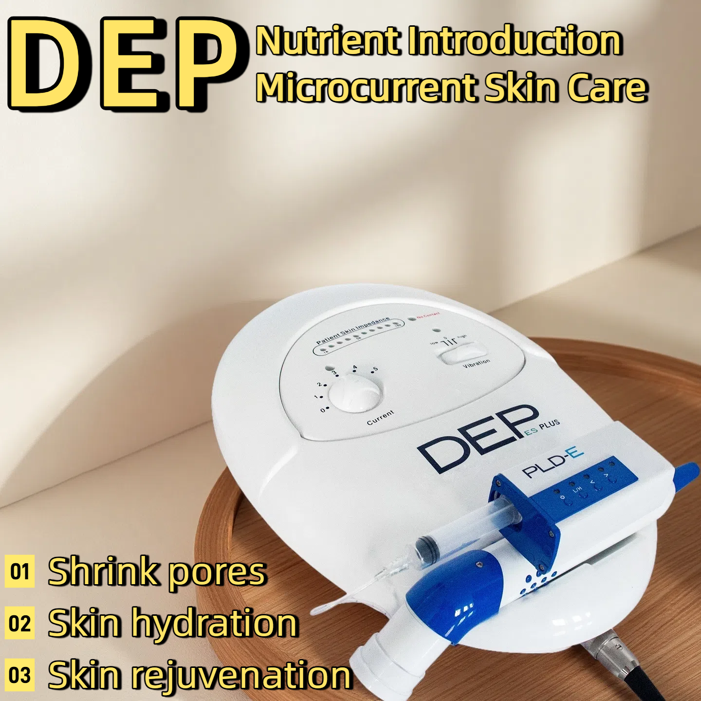 Premium DEP Microcurrent Skincare Tool - Anti-Wrinkle Facial Contouring Device for Home Salon-Grade Results