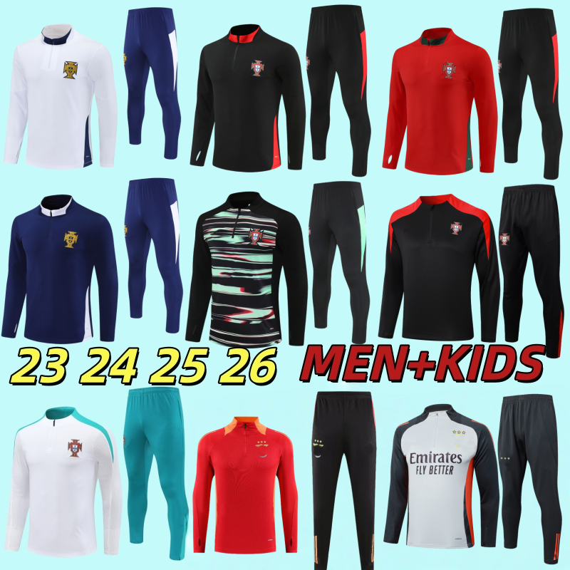24 25 26 Portugal football tracksuit men kids training sportswear Benficas 2025 2026 football training set