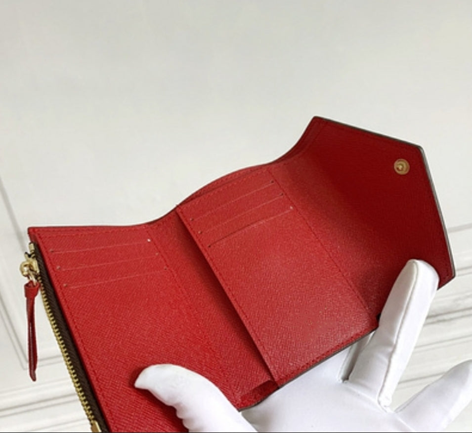 High Quality Designer Woman Wallet Card Holder Cash Keys Bag Purse With Box Emed Patters Flowers Letters