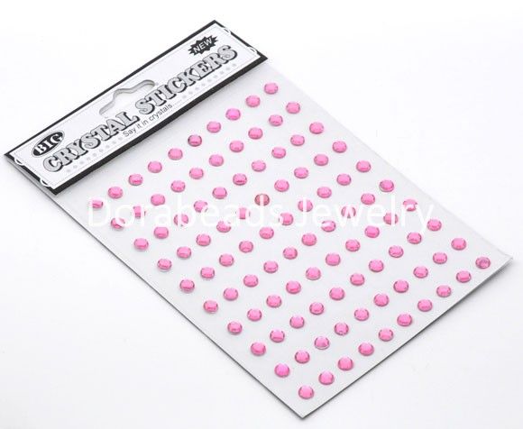 1040Pcs-set 3MM DIY Crafts Art Bling Rhinestone For Mobile Phone Car Sticker Self Adhesive Scrapbooking Stickers Nails Decor 9Z