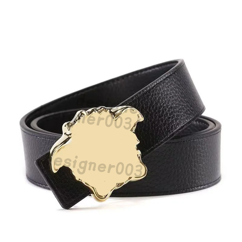 Designer Belt Men Women Luxury Leather Strap Fashion Gold Silver Characters Buckle Classic Waistband width Packing business model casual fashion