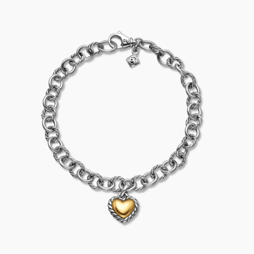 New 4.5mm heart-shaped loop bracelet is of high quality, fashionable and classic, suitable for daily wear