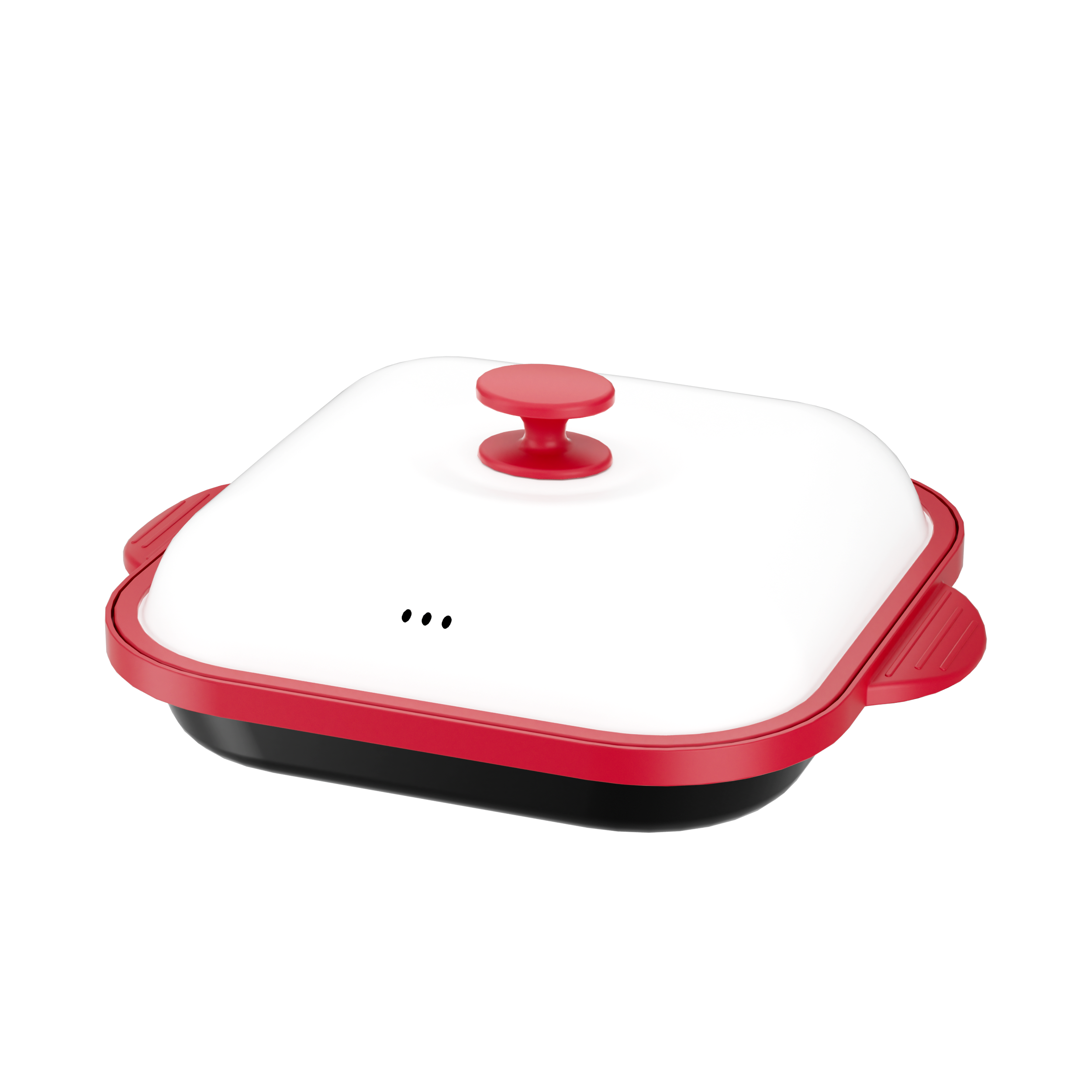 Microwave Grill Pan with Lid Microwave Burner and Crisper Multi-Purpose Microwave Cookware Square Pots for Grilling, Frying, Browning and Crisping