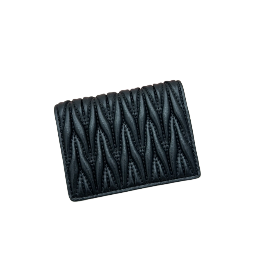 Genuine leather Woman wallet purse card holder cash coins original box high quality luxury fashion famous girls ladies sheepskin pleated