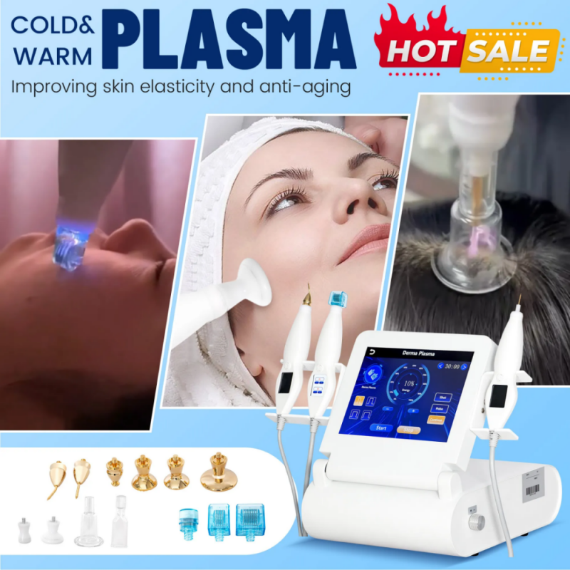 6 In 1 Pigmentation Treatment Plasma Machine Device Easy Adjust Energy Hot And Cold Therapy Skin Care Tool