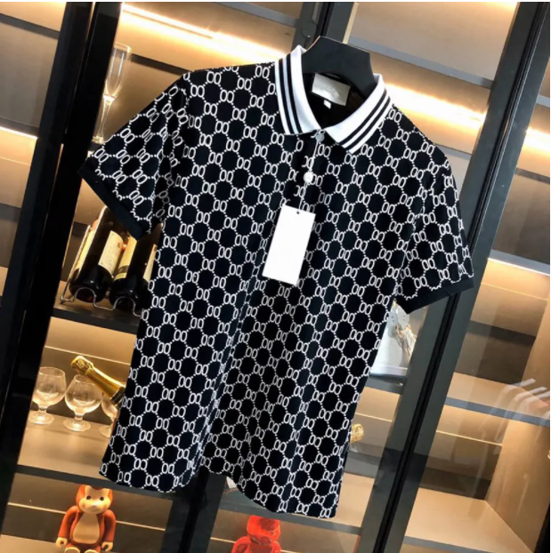 2025ss Spring Luxury Italy Men T-Shirt Designer Polo Shirts High Street Embroidery small horse Printing Clothing Mens Brand Polo Shirt