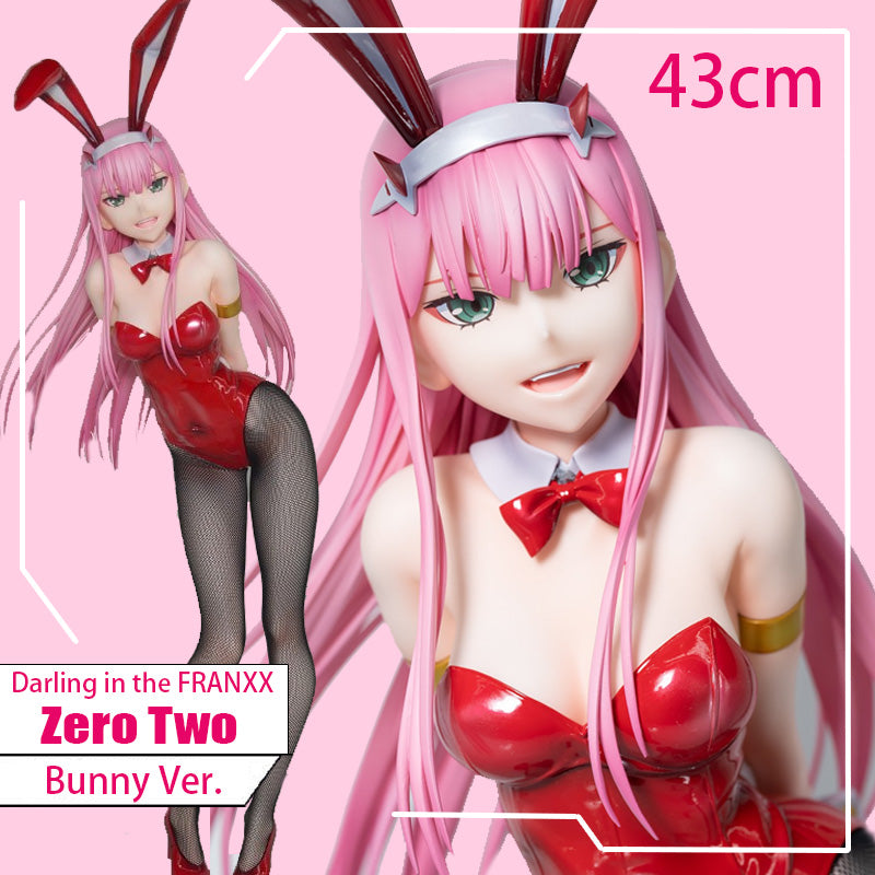 Movie Games 43cm FREEing B-style Darling In The FRANXX Zero Two 02 bunny Girls PVC Action Figures Adult Collectible Model toy doll Figurine