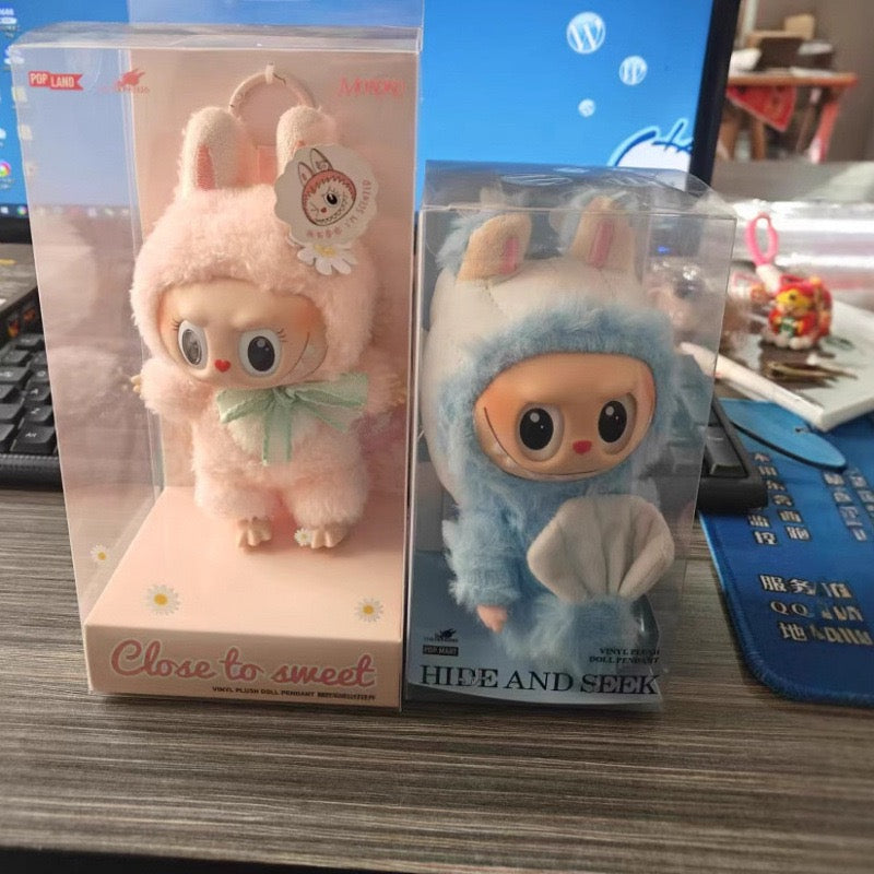 Labubu complete set of 7 fall in wild Milan mokoko123 generation ornament dolls desktop decoration Halloween labubuT250305