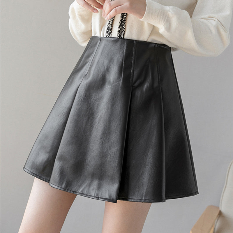 Blackday Womens Leather Skirt Vintage Clothes Wrap Short Skirts Black Harajuku Summer High Waist Streetwear 2020 Elastic The New Fashion