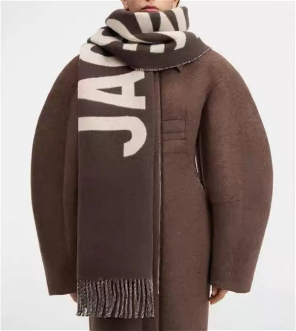 Stylish Women Cashmere Designer Jacquard Scarf Full Letter Printed Scarves Soft Touch Warm Wraps With Tags Autumn Winter Long Shawls 35cm X 180cm