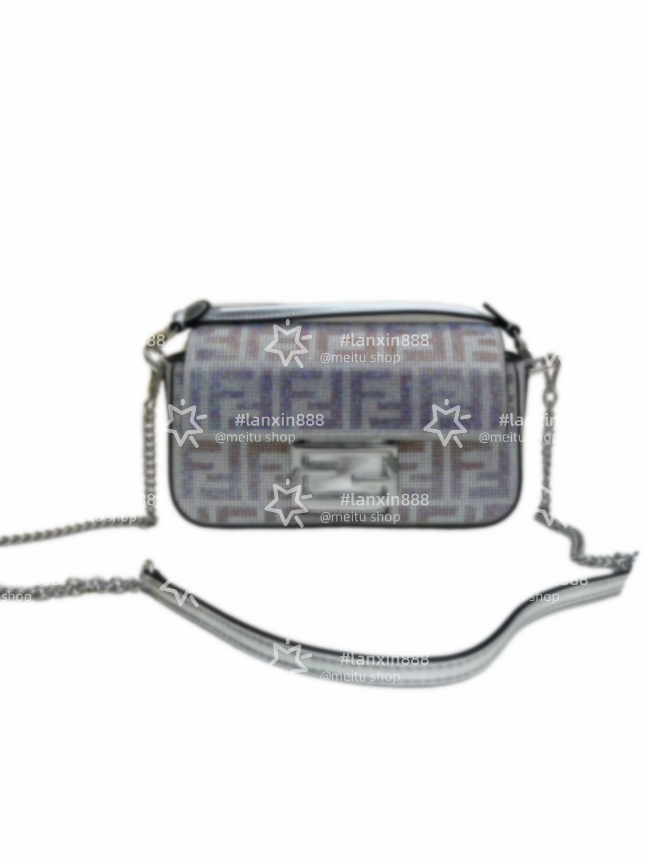 Sparkling Crystal-Bedecked Mini Single Strap Purse for Stylish Daily Carry-Ons