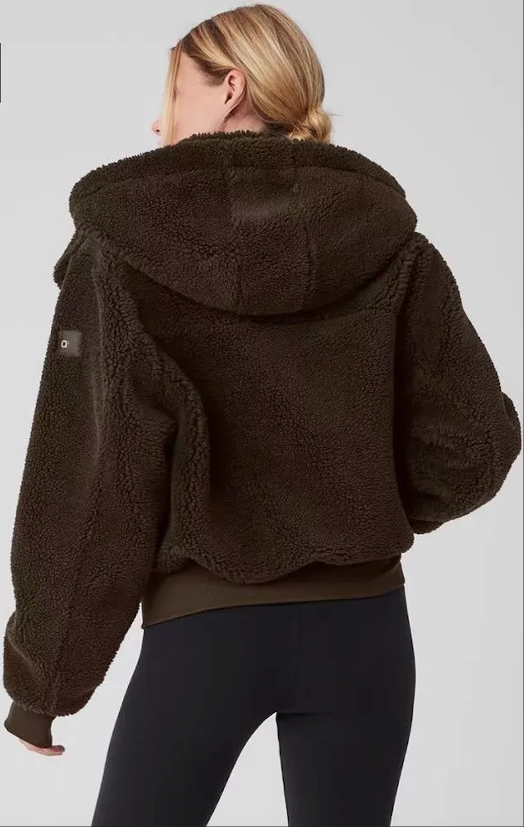 A681 Brand Women&#039;s Lamb Wool Zipper Coat Hooded Brand Women&#039;s Yoga Clothes Winter Short Padded Warm Cotton-padded Jacket suitable for cold