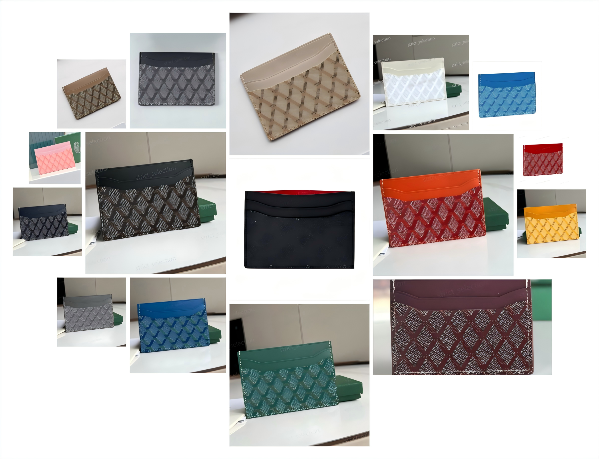 Purses Card Designer Wallet Holders Genuine Coin Women Fashion Leather Men Cardholder Key Pouch Passport Holders Card Wallet Mens Card