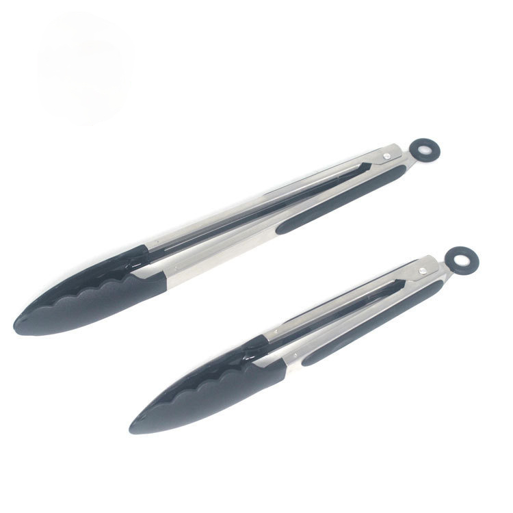 BBQ Silicone Food Tongs Stainless Steel Cooking Clip Barbecue Grilling Clip Clamp Accessories Kitchen Tools 88202217