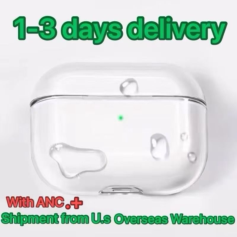 USA Stock For Apple Airpods Pro 2 3 4 Generation airpod 4 pro Headphone Accessories Solid TPU Silicone Protective Earphone Cover Wireless Charging S