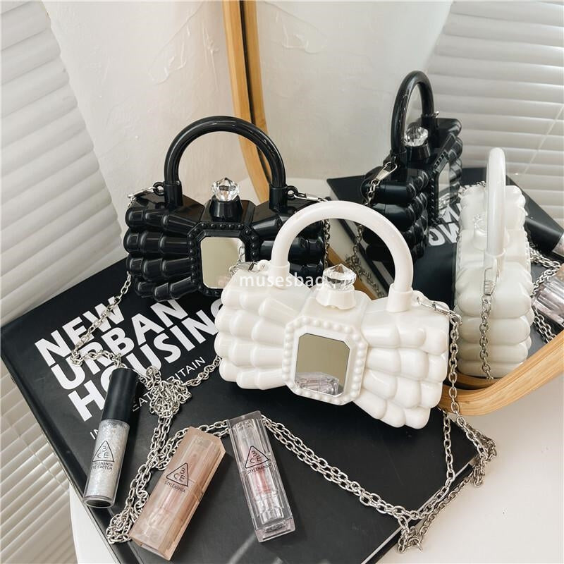 New high-end bow tie women&#039;s bag versatile for daily use stylish lipstick bag one shoulder trendy crossbody bag portable mini small bag