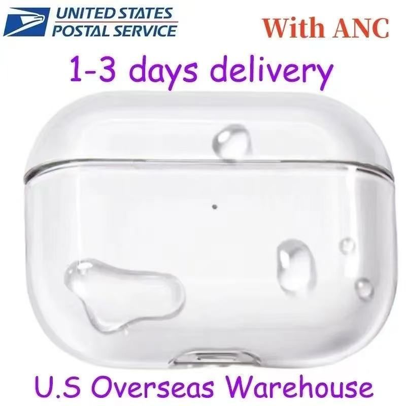 USA Stock For Airpods Pro 2 3 Air Pods 4 5 6 3 Earphones Airpod Bluetooth Headphone Accessories Solid Silicone Cute Protective Case Apple Wireless C