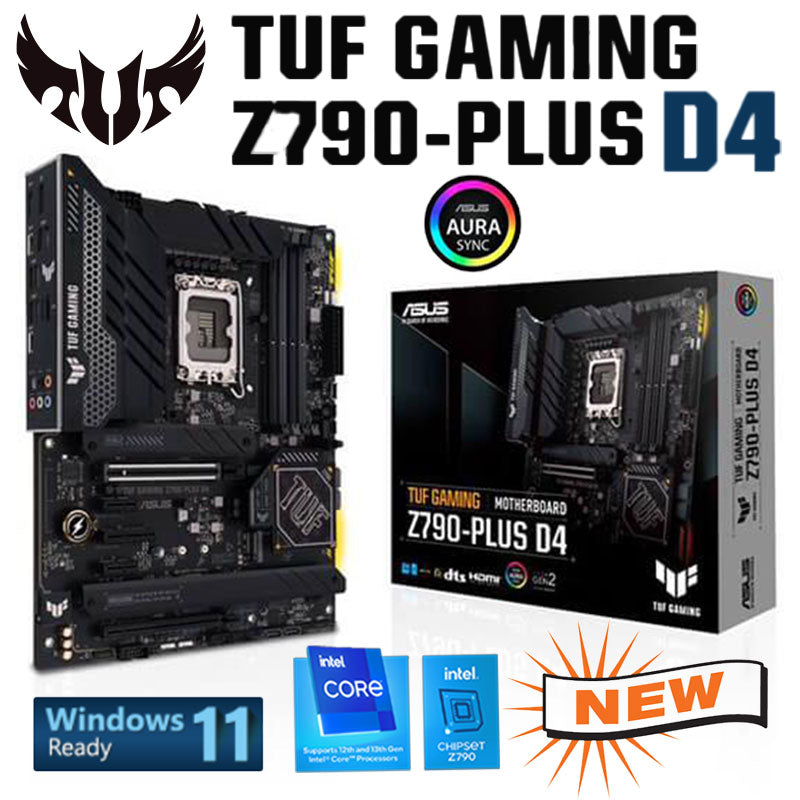 LGA 1700 Motherboard Asus TUF GAMING Z790-PLUS DDR4 Intel Z790 Support Intel 12th 13th Gen LGA 1700 Processor M.2 128GB Pcle5.0