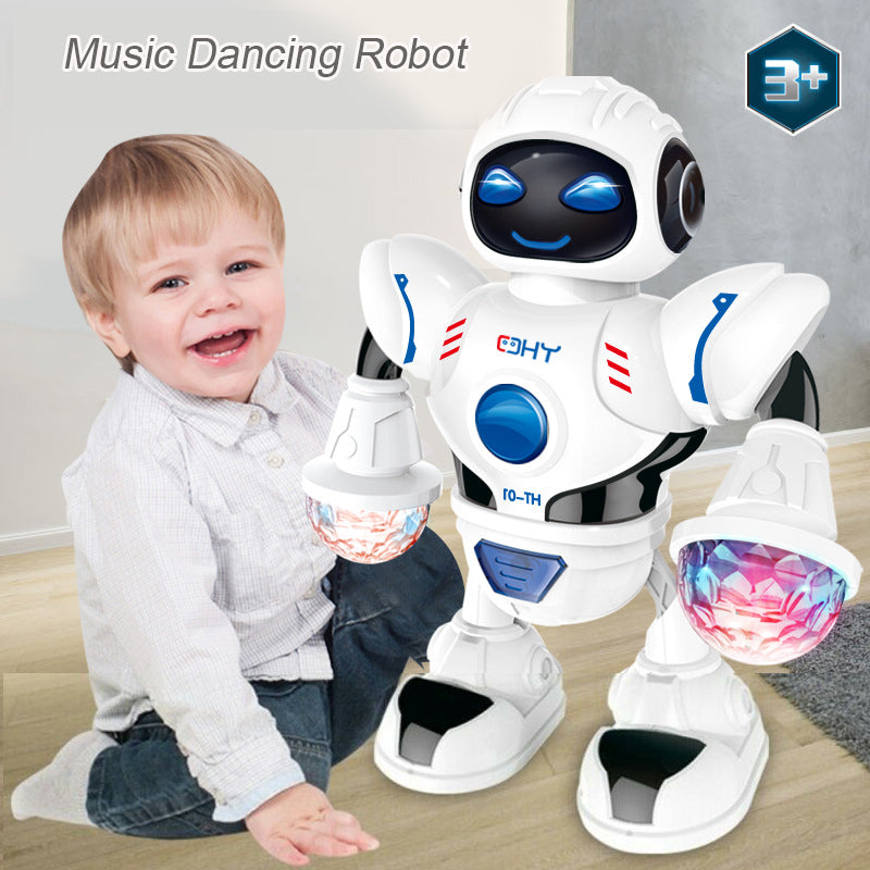 Electronics RobotsLED Flashing With Music Moving Kids Gift Smart Electronic Space Battery Operated Dancing Robot Walking Toys Fu