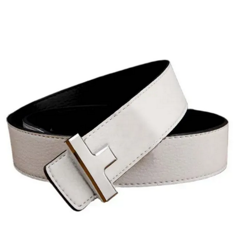 Men&#039;s and women&#039;s universal genuine leather belt - Elegant designer belt suitable for both business and casual wear, with durable metal bu