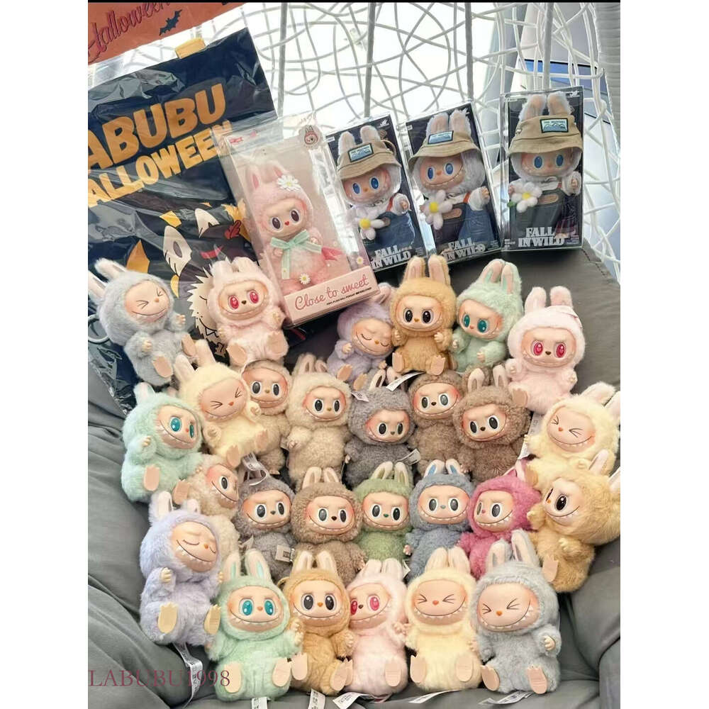 Labubu Doll V3 V2 V1 Monsters Big Into Energy Series - Blind Box Kawaii Figure with Face, Doll Clothes, Keychain, Decor & Gift - Blind Bag