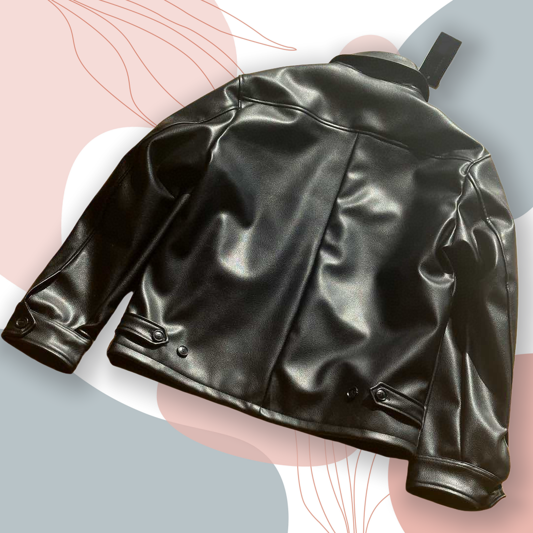 Elegant Mens Leathersuit for Biking Warm Insulated Fall & Winter Gear-2