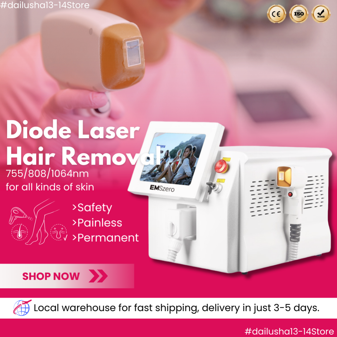 Triple Wave Diode Laser Machine 808 755 1064nm Professional Ice Titanium Hair Removal for All Skin Types