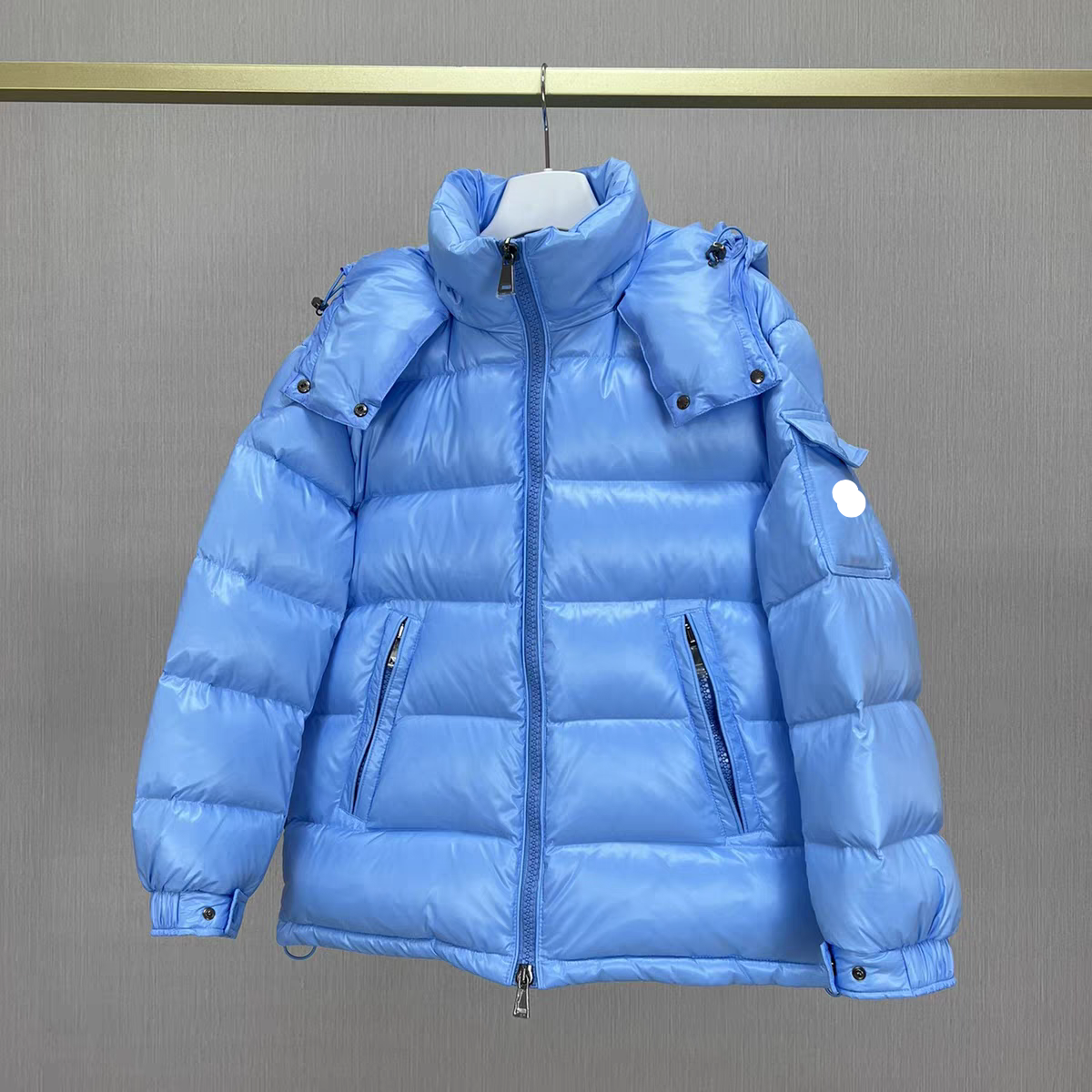 Neutral down jacket - Warm outdoor parka with logo design, suitable for both men and women