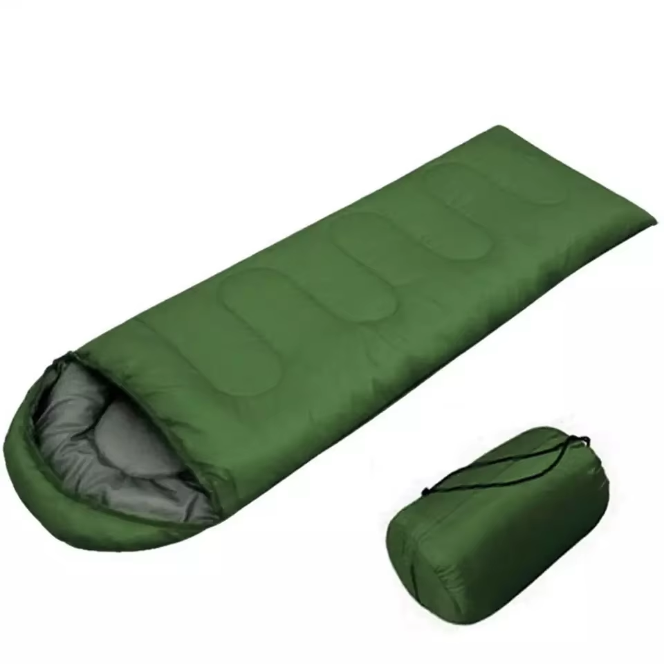 Outdoor 3 season lightweight cotton mummy sleeping bag backpacking portable envelope camping sleeping bag