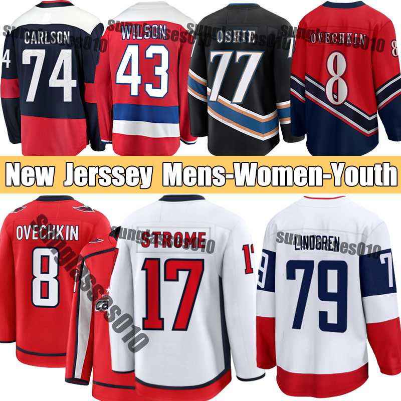 New Hockey Jerseys CapitalsS Jersey Nicklas Tom Wilson Charlie Washiington Lindgren Logan Thompson Jaromir Jagr Strome T.J. Oshie Backstrom Alex Ove