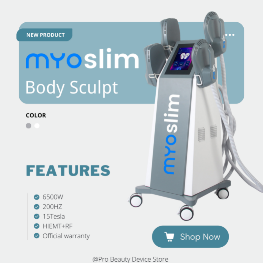 Myoslim 15 Tesla EMS RF Beauty Equipment 6500W Electrical Muscle Stimulation System for Body Sculpting and Firming