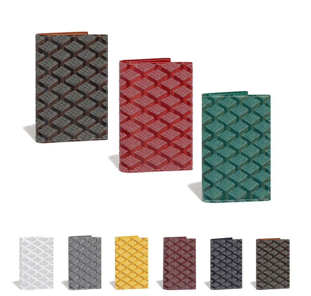 Evening Bags luxurious card ca holder Designer Mens Wallet With Box Vintage Pebble Leather Passport Pouch ID Ca Thin Credit Card Holder for Women Me