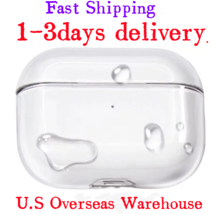 USA Stock Earphones Bluetooth Headphone Accessories Solid Silicone Cute Protective Case Wireless Charging Box TPU Case