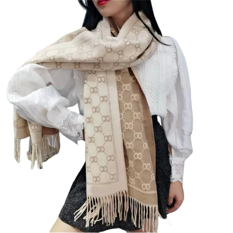 Classic Plaid Women Man Designer Scarf 100% Cashmere Scarves For Winter Warm Womens and mens Long Wraps Size 180x30cm