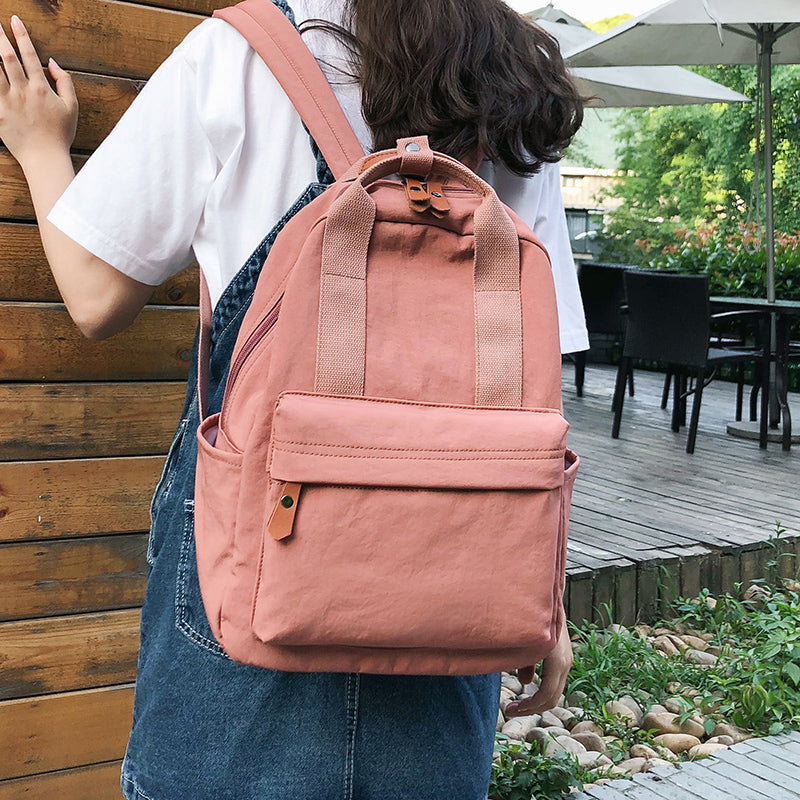 Casual Women Backpack big capacity nylon Schoolbag Backpack for Teenager Girls Travel Shoulder bag female laptop bag hand bag L0