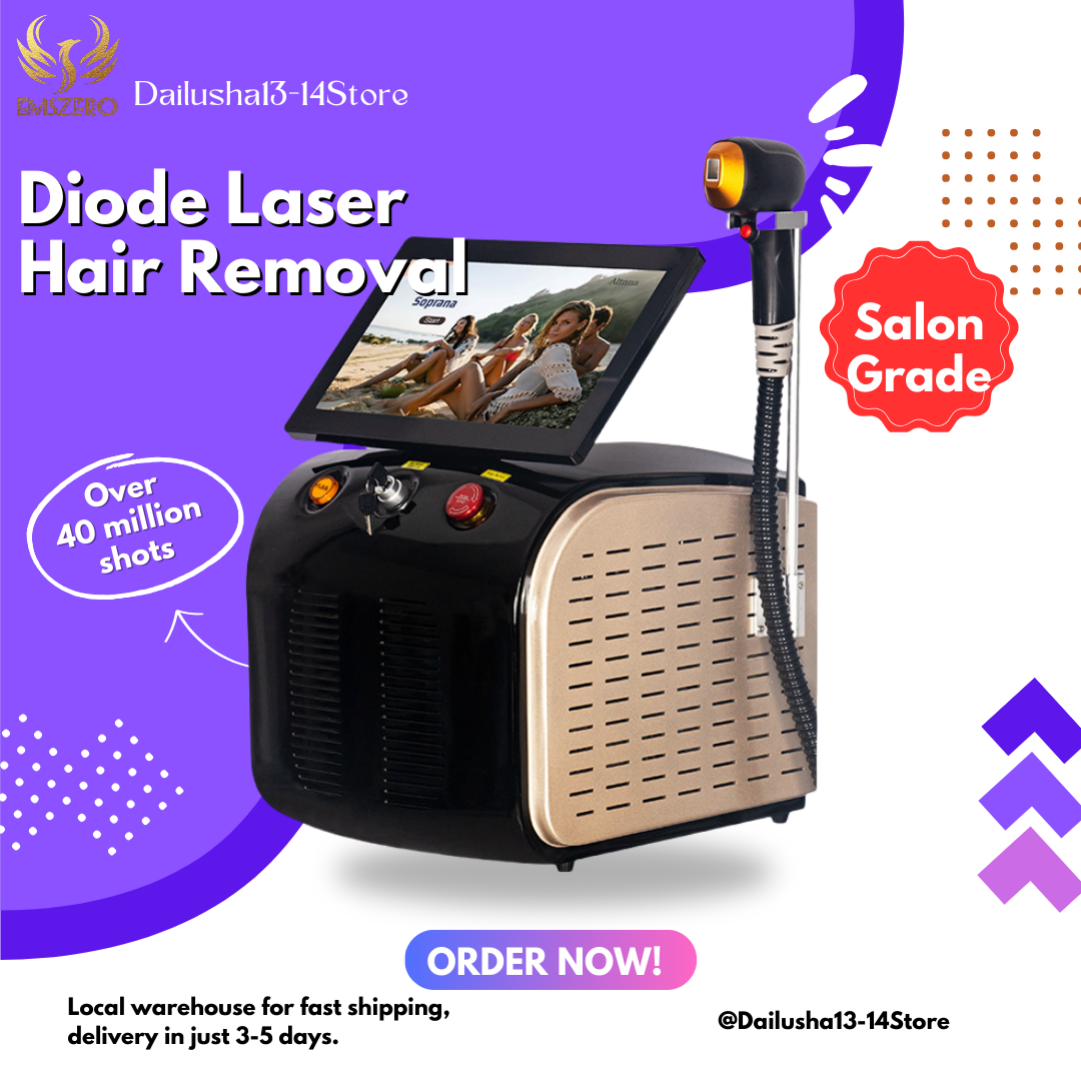 Professional Alexandrite Diode Laser Epilator 3500W Ice Platinum Hair Removal Machine for Women & Men