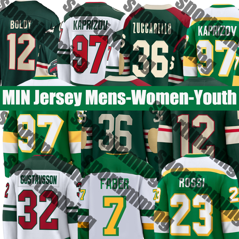 #36 Zuccarello jersey Reverse wilds jersey Eriksson Ryan Hartman Brock #4 Merrill hockey jerseys 2025