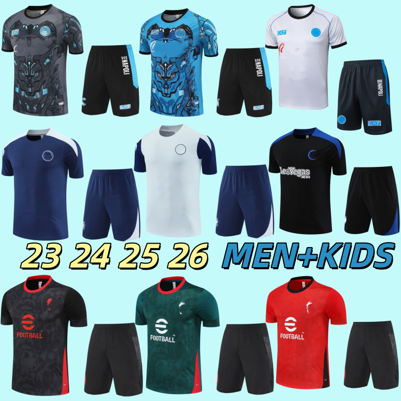 24 25 26 NAPOLI Training Kit Naples Inter AC 2025 2026 Tracksuit men kids football shirt